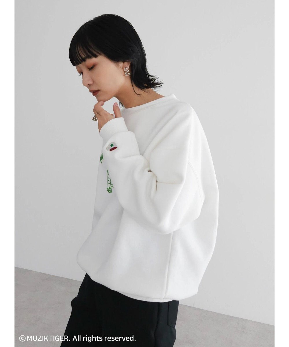 Green Parks ムジークタイガー／裏起毛プリントプルオーバー 