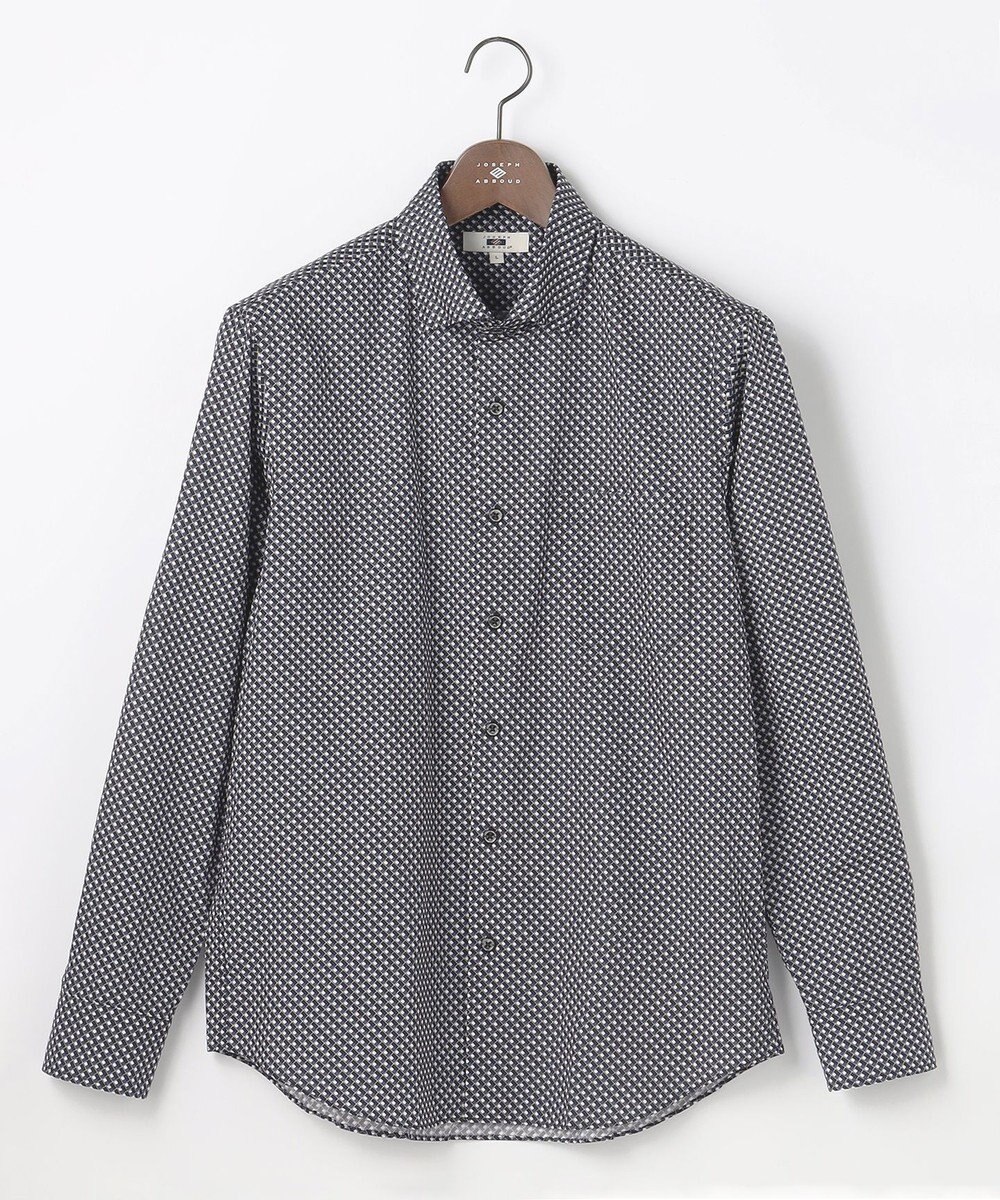 JOSEPH ABBOUD 【オーガニックコットン使用・JAPANファブリック】ジオメトリックプリントシャツ 