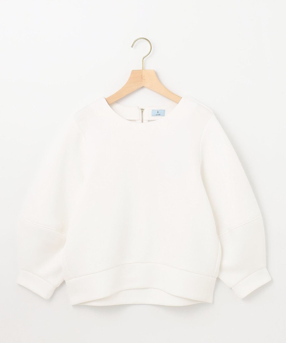 組曲 【WEB限定】パフスリーブ スウェットライクトップス 