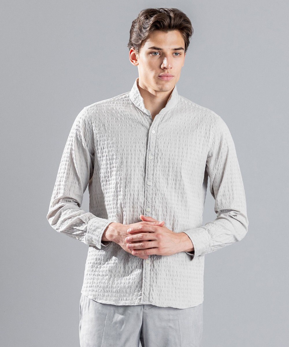 JOSEPH HOMME トリックジャガード　ウイングカラーシャツ 