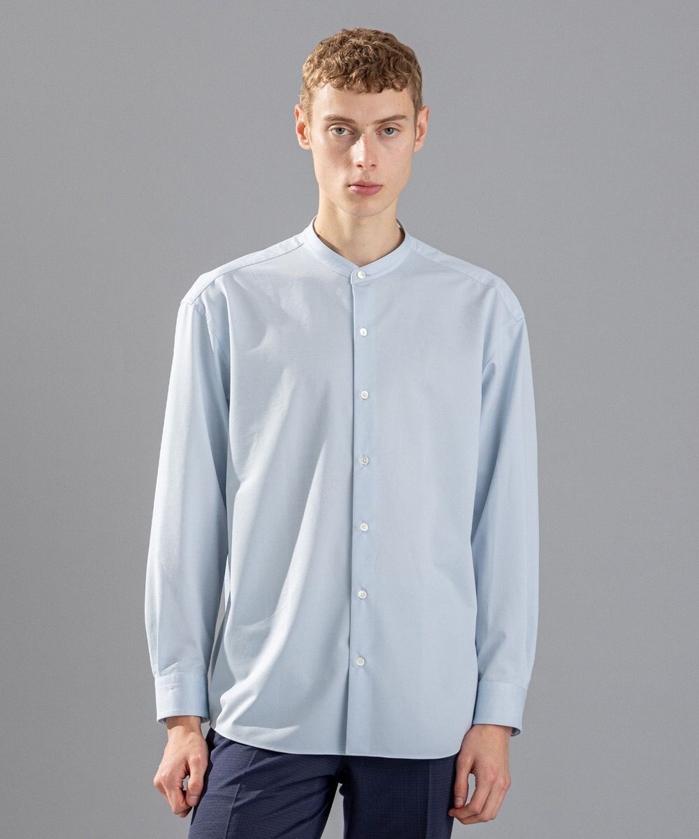 JOSEPH HOMME コンフォートクリアオックス　バンドカラーシャツ 