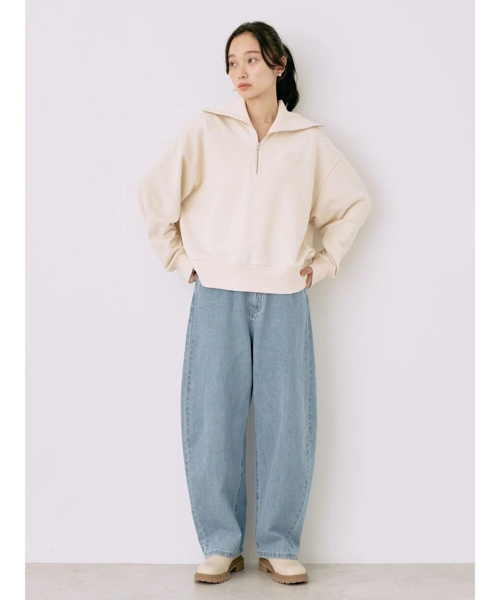 earth music&ecology ハーフＺＩＰスウェット 