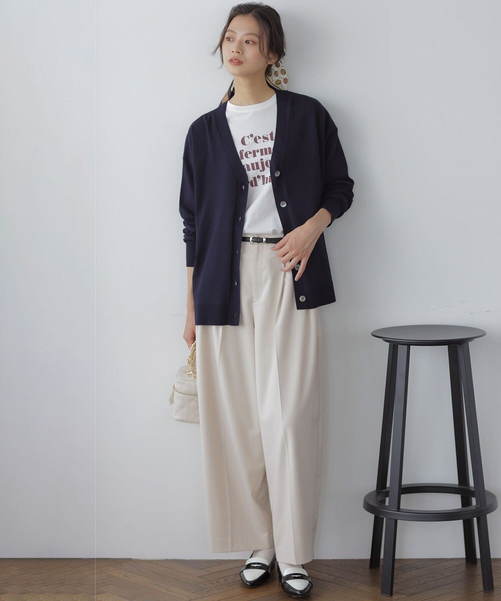 組曲 【加藤ローサさん着用】ハンサムツイルカーヴィーパンツ 