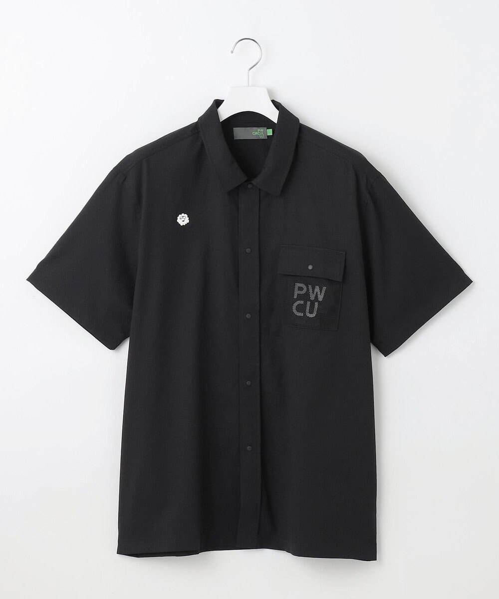 PW CIRCULUS 【UV遮蔽率97.8% / 軽量のDotAir / 高通気 / 軽撥水】【MEN】メッシュポケットシャツ ゴルフ 