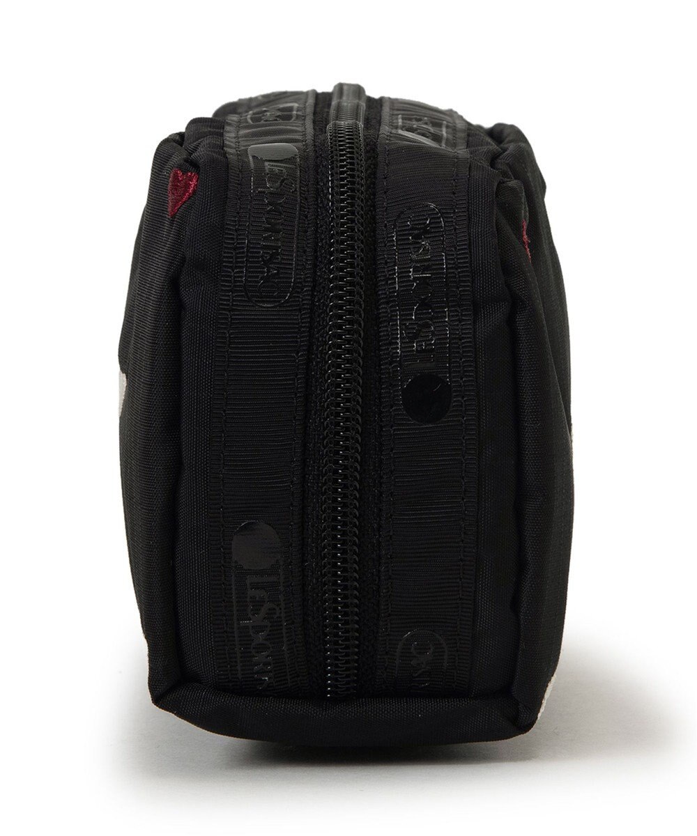 LeSportsac RECTANGULAR COSMETIC/レッド/ホワイトハートEMB 
