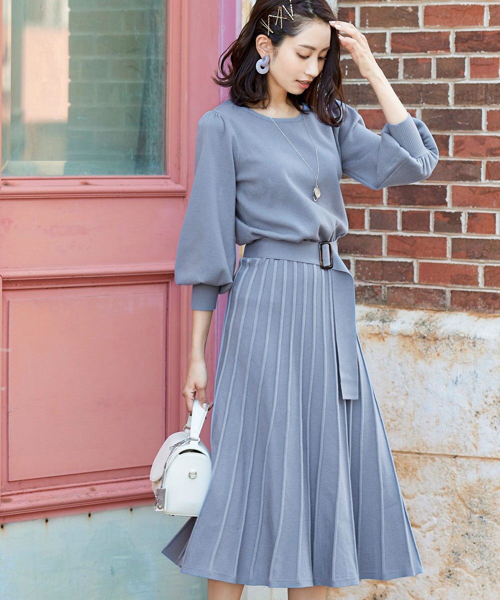 洗える 1枚で着映えするパフ袖プリーツニットワンピース Tiaclasse ファッション通販 公式通販 オンワード クローゼット 洗える 1枚で着映えするパフ袖プリーツニットワンピース Tiaclasse ファッション通販 公式通販 オンワード クローゼット