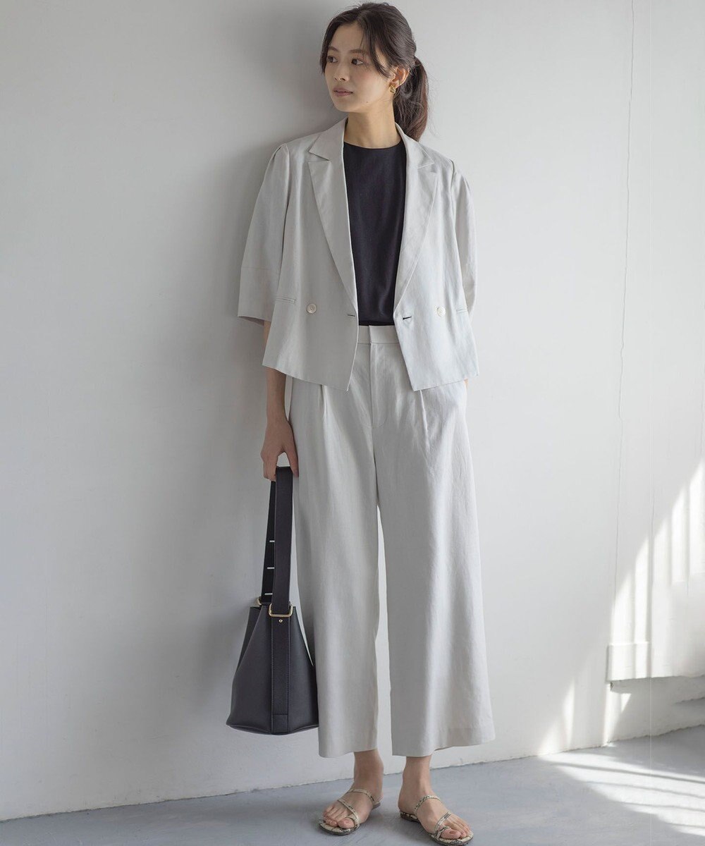 組曲 リネンレーヨン ジャケット 