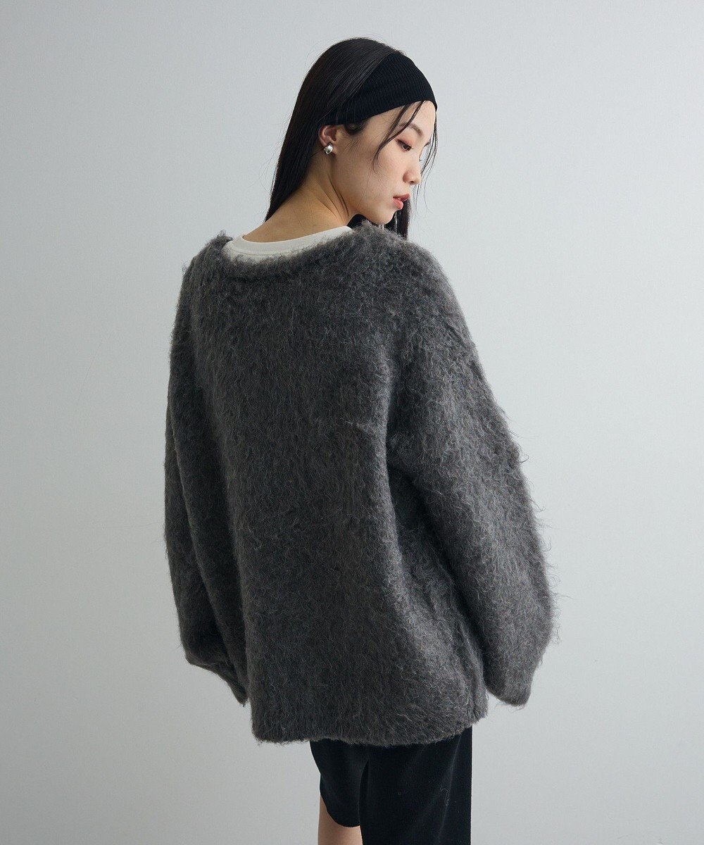 Green Parks 前後２ｗａｙキーネックシャギーニット 