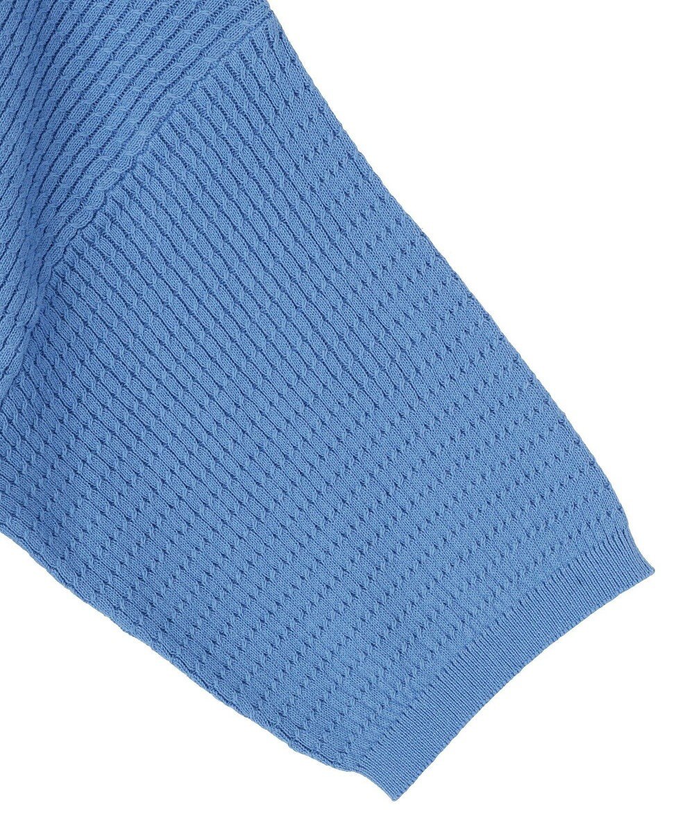 CRAFT STANDARD BOUTIQUE 透かし編み半袖ニットポロシャツ 