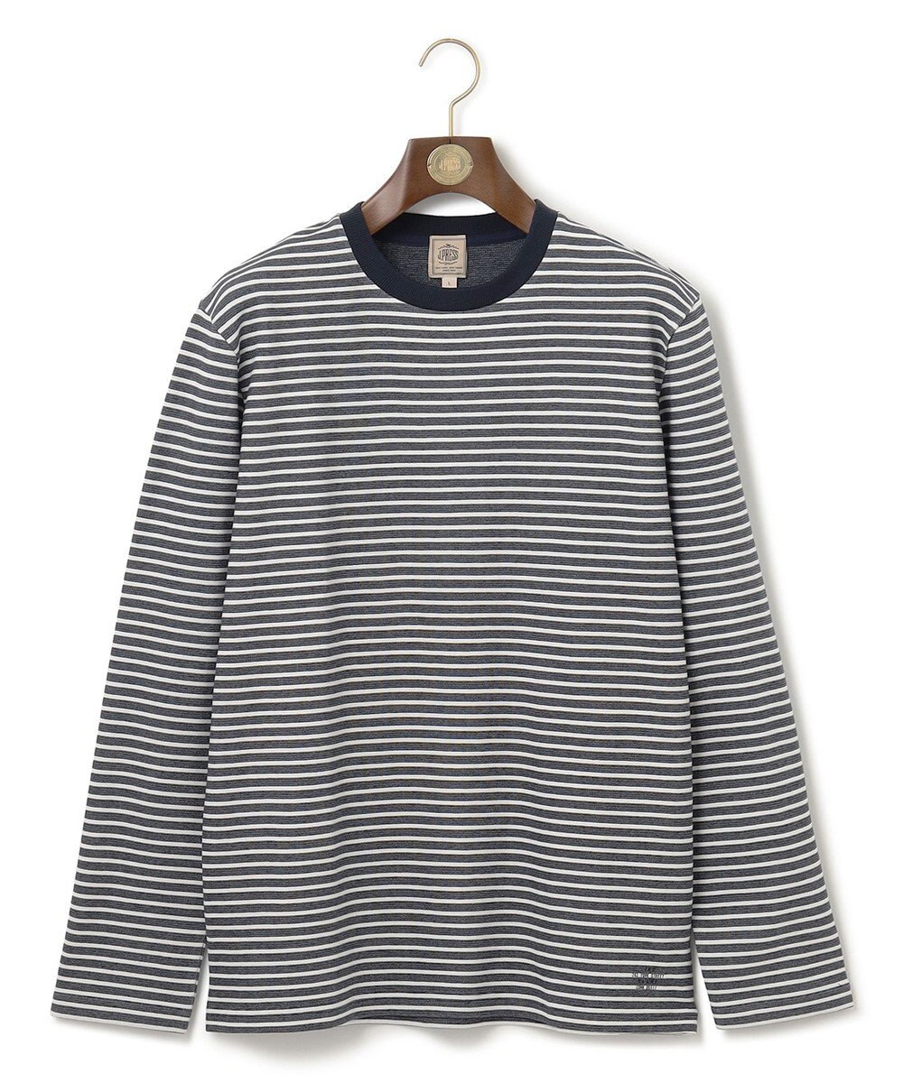 J.PRESS MEN ソフトＷフェイス ボーダーロングTシャツ 
