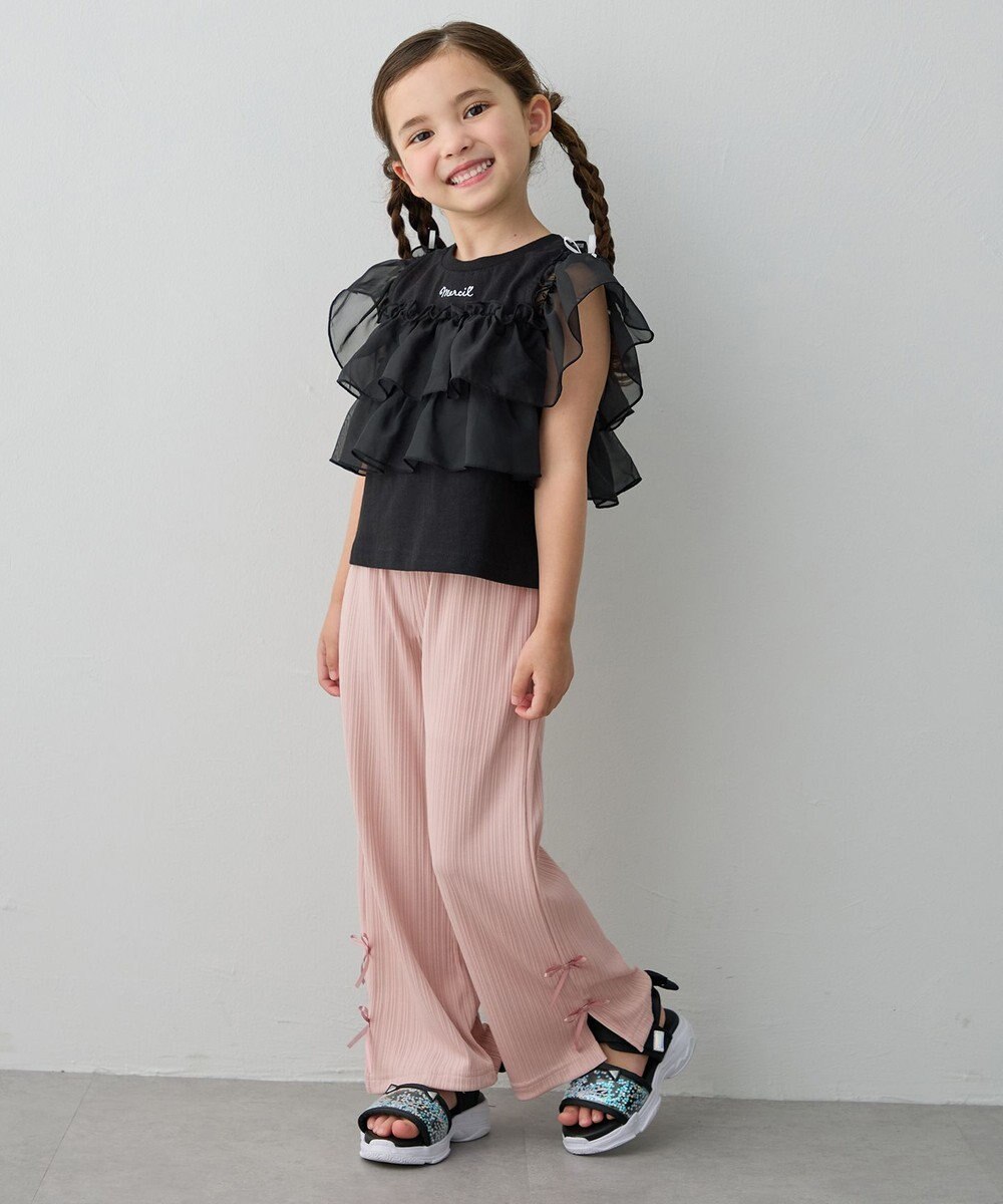 ANY KIDS 【新色追加】3WAY フリルドッキングTシャツ 