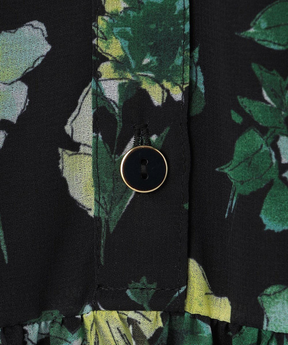 GRACE CONTINENTAL グラデフラワープリントワンピース 