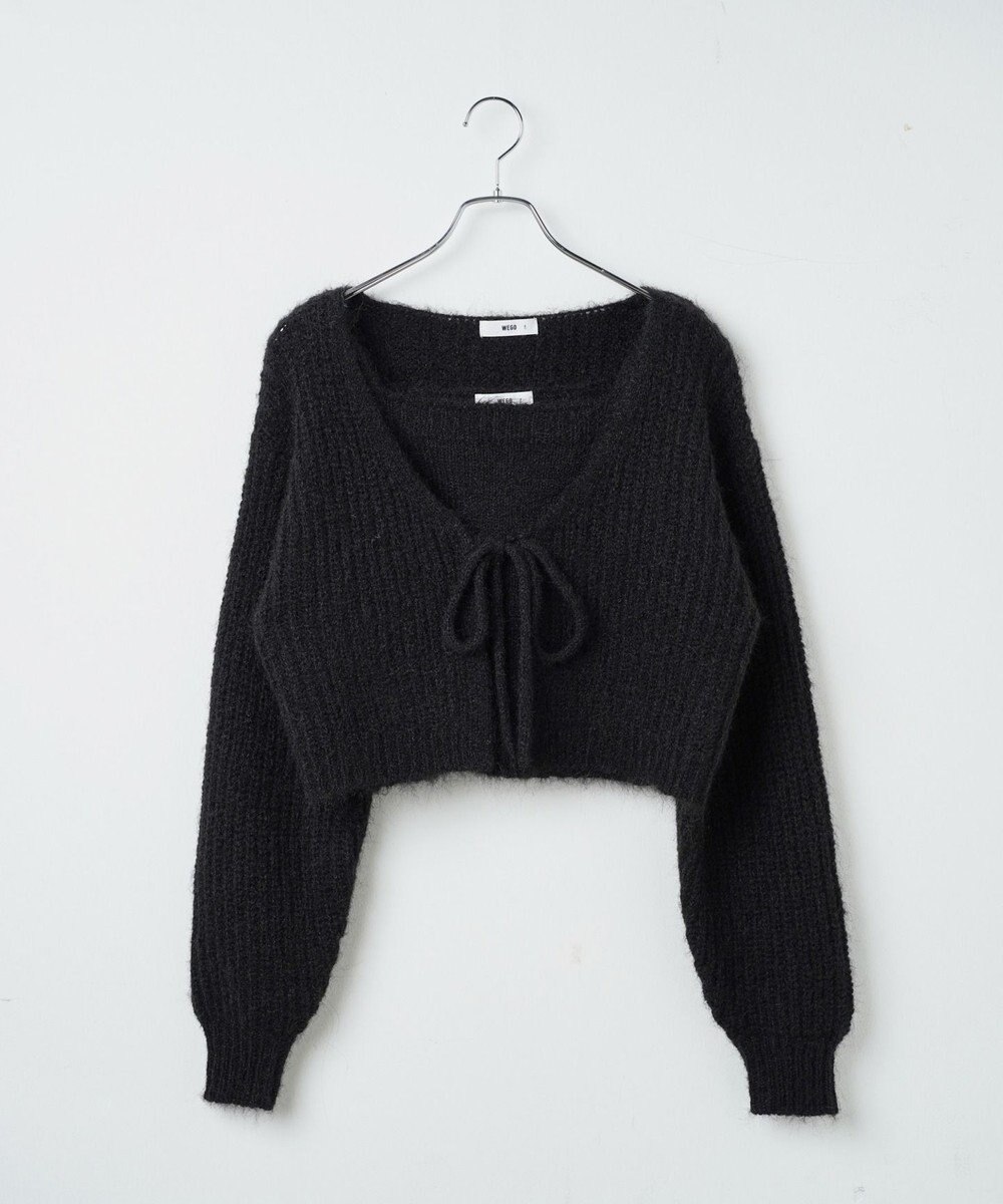 WEGO アンサンブルニットリボンカーデ 