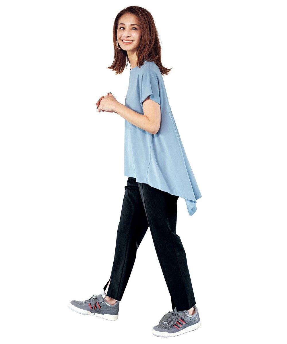 UNFILO 【新色追加！/接触冷感】マイビューティ バックフレアTシャツ 