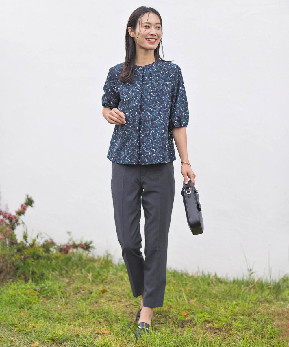 J.PRESS LADIES L 【セットアップ対応・洗える】DRYウーステッド テーパード パンツ 