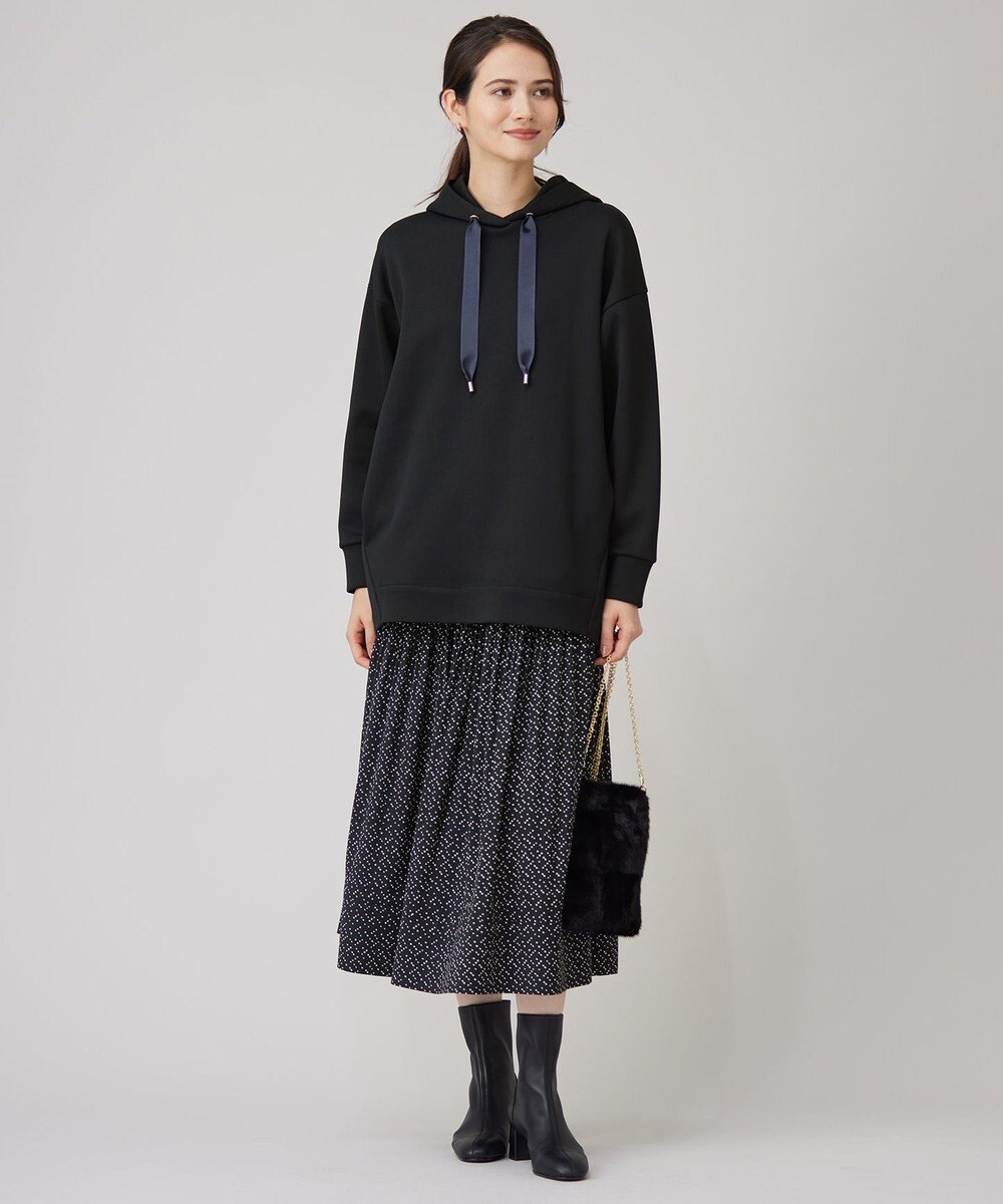 自由区 S 【セットアップ対応・洗える】ライトサテンプリーツ スカート 