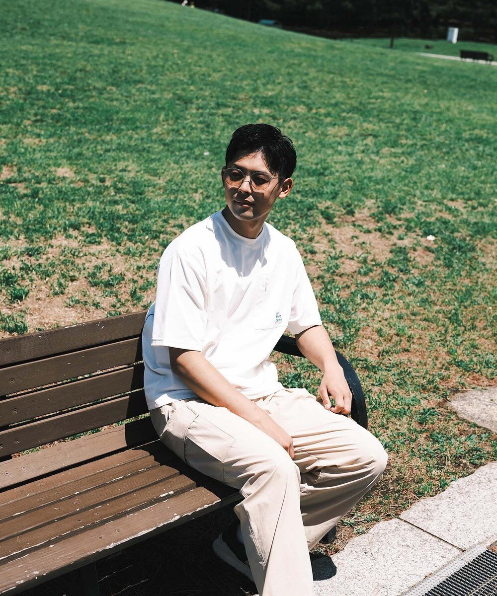 SHARE PARK MENS 【UVカット・吸水速乾・ストレッチ・軽量 】バックプリントポケットTシャツ（L・XLサイズ） 