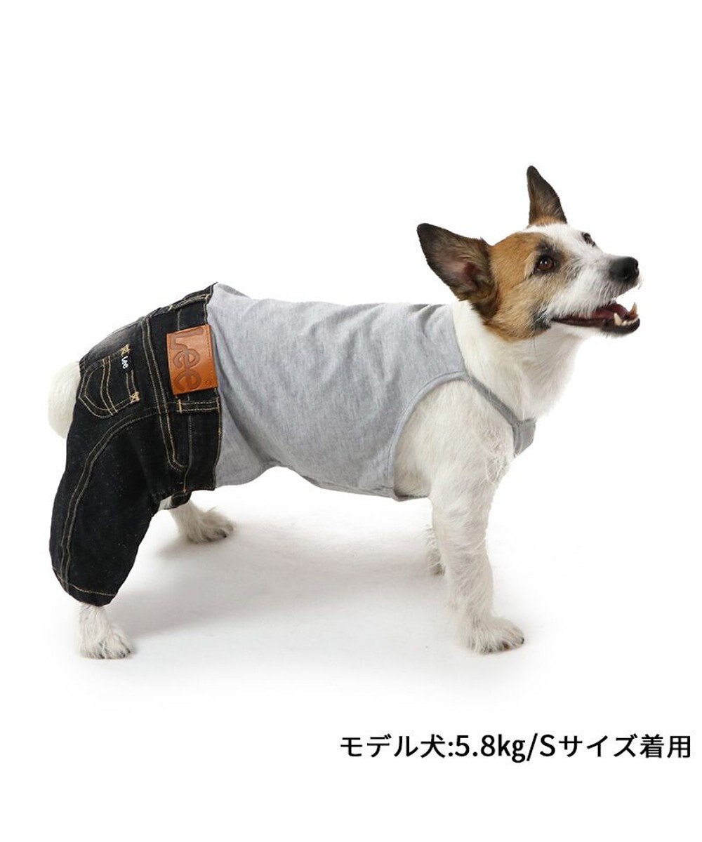 PET PARADISE Ｌｅｅ キャミソール ブラック デニム  パンツつなぎ 【小型犬】 