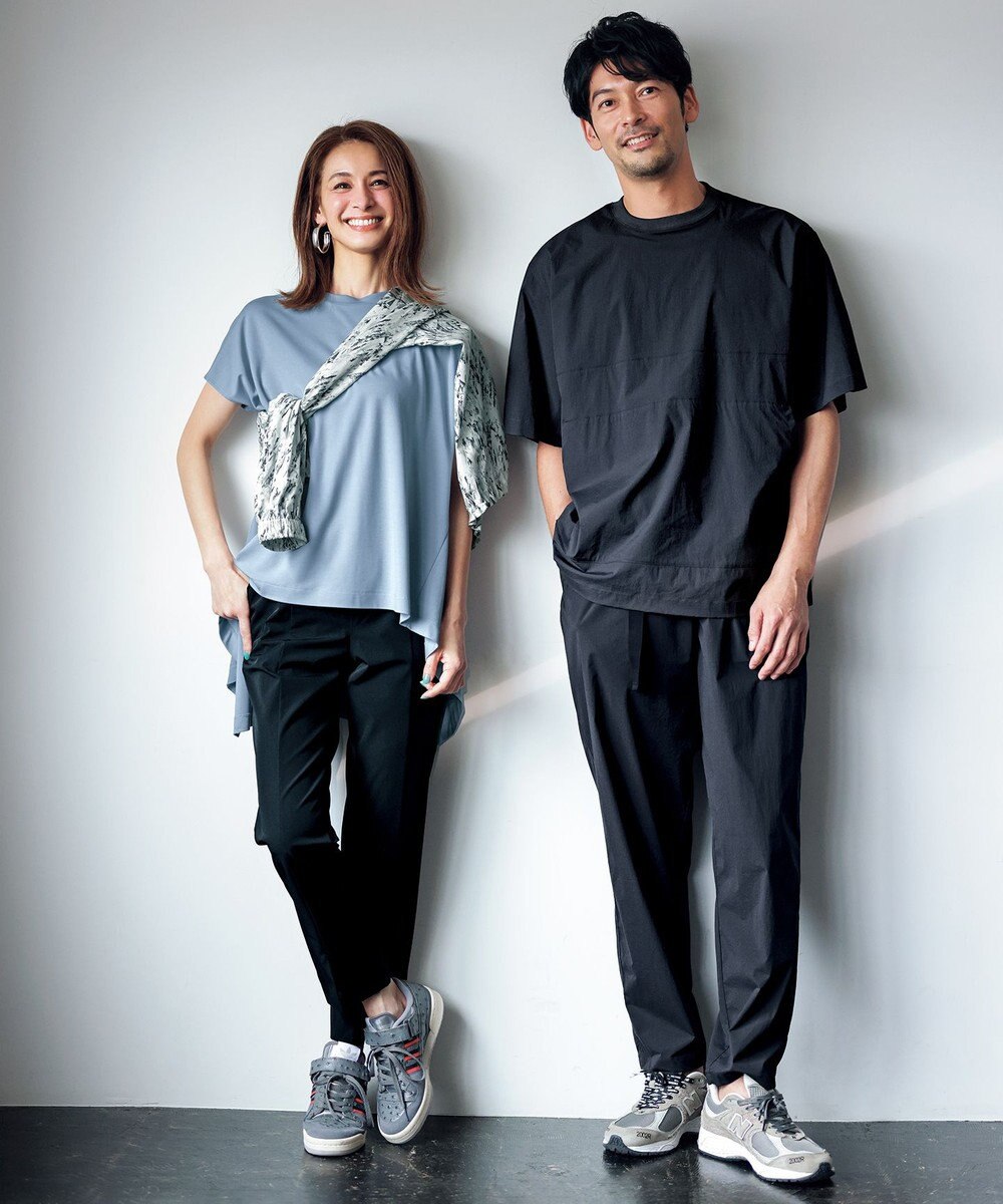 UNFILO 【新色追加！/接触冷感】マイビューティ バックフレアTシャツ 