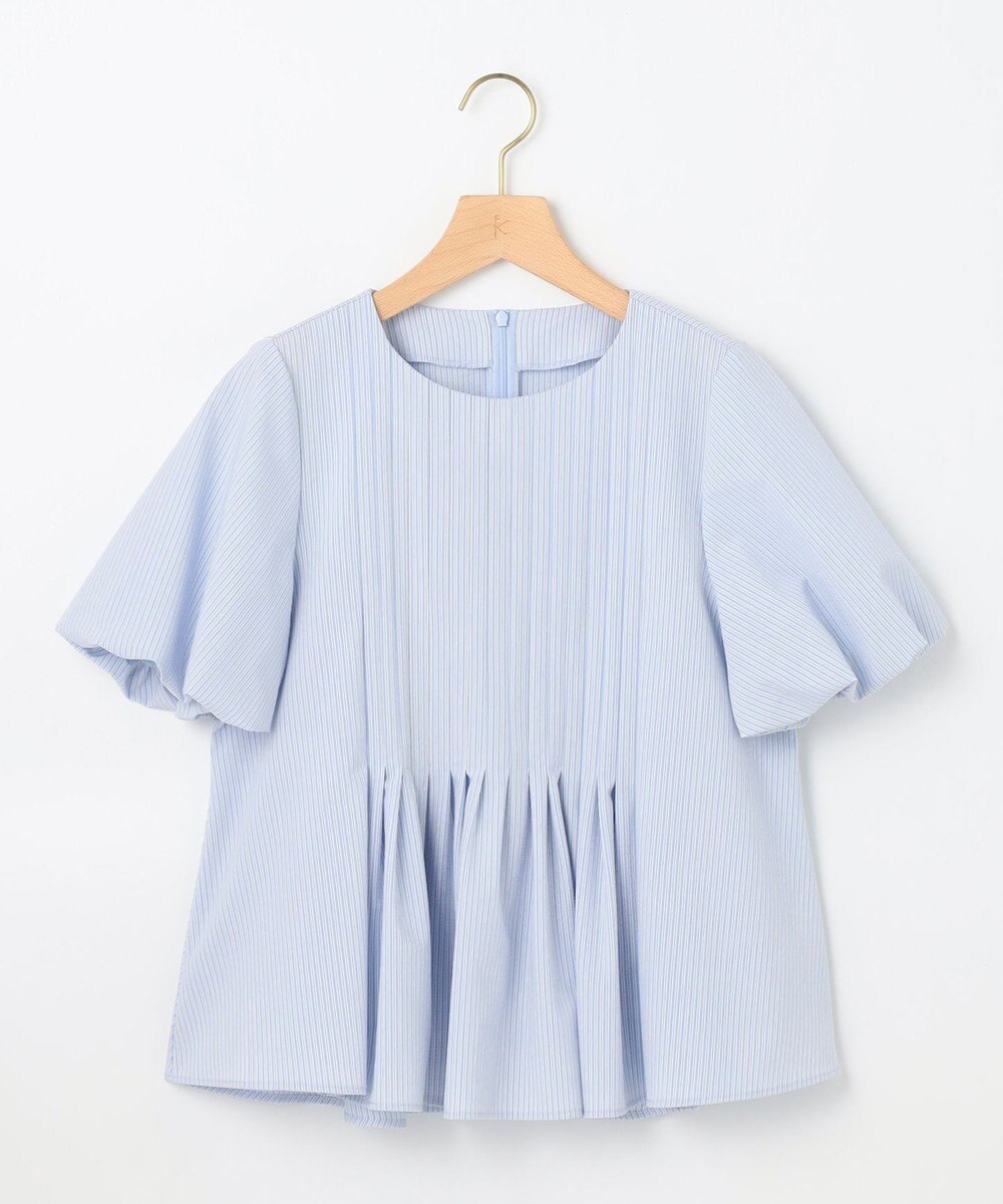 組曲 S ドビーストライプピンタック ブラウス 