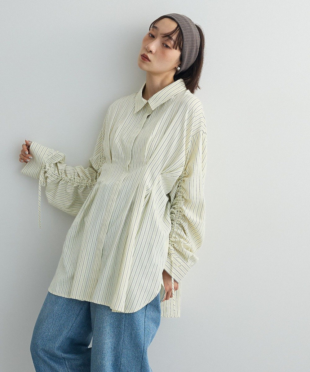 Green Parks 【WEB限定】ドロストシャーリングウエストタックシャツⅡ 