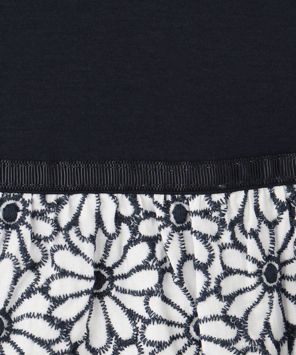 組曲 KIDS 【110-140cm】フラワー刺繍セットアップ 