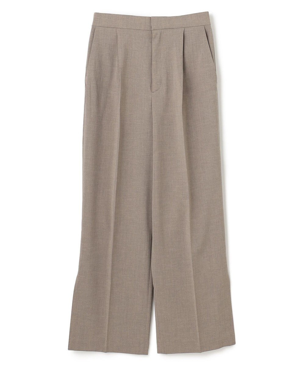 BEIGE， 【洗える/接触冷感/速乾/UVケア対応・Precious ９月号掲載】BATEAU / イージーウエストサイドスリットタックパンツ 