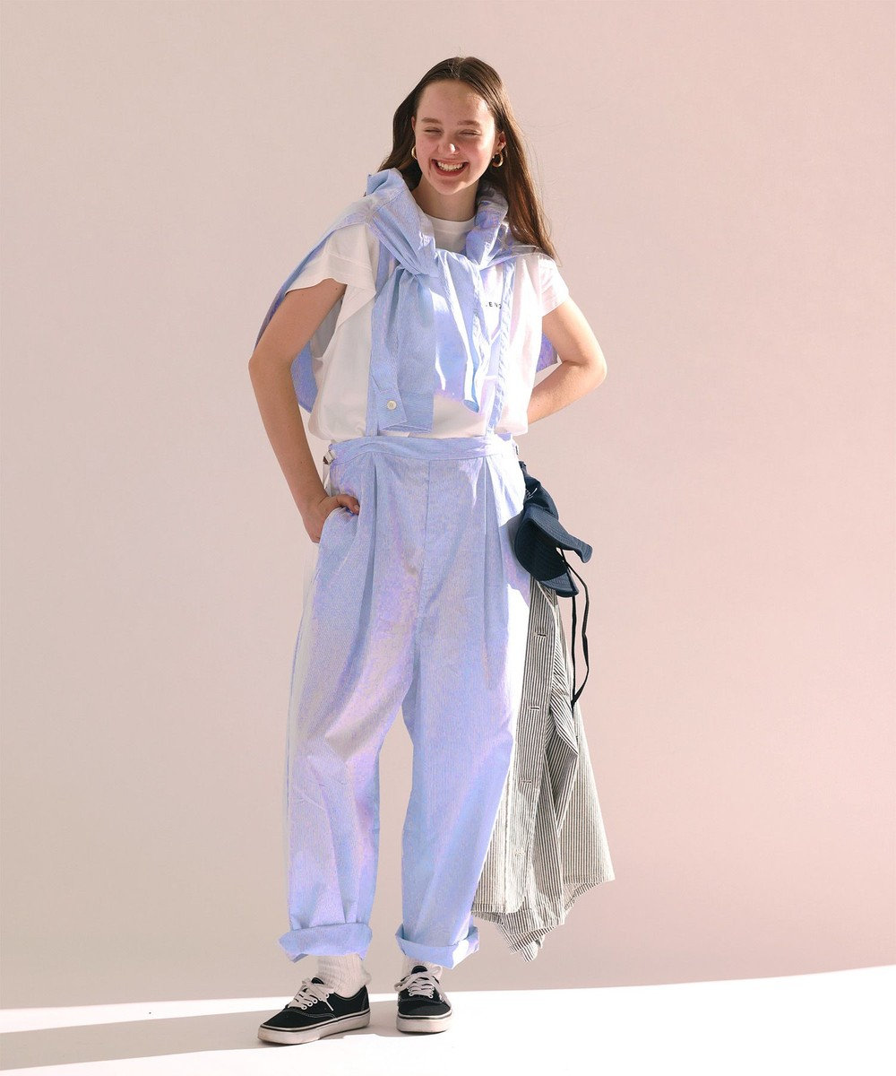LENO SALOPETTES CANDY STRIPE / サロペット 