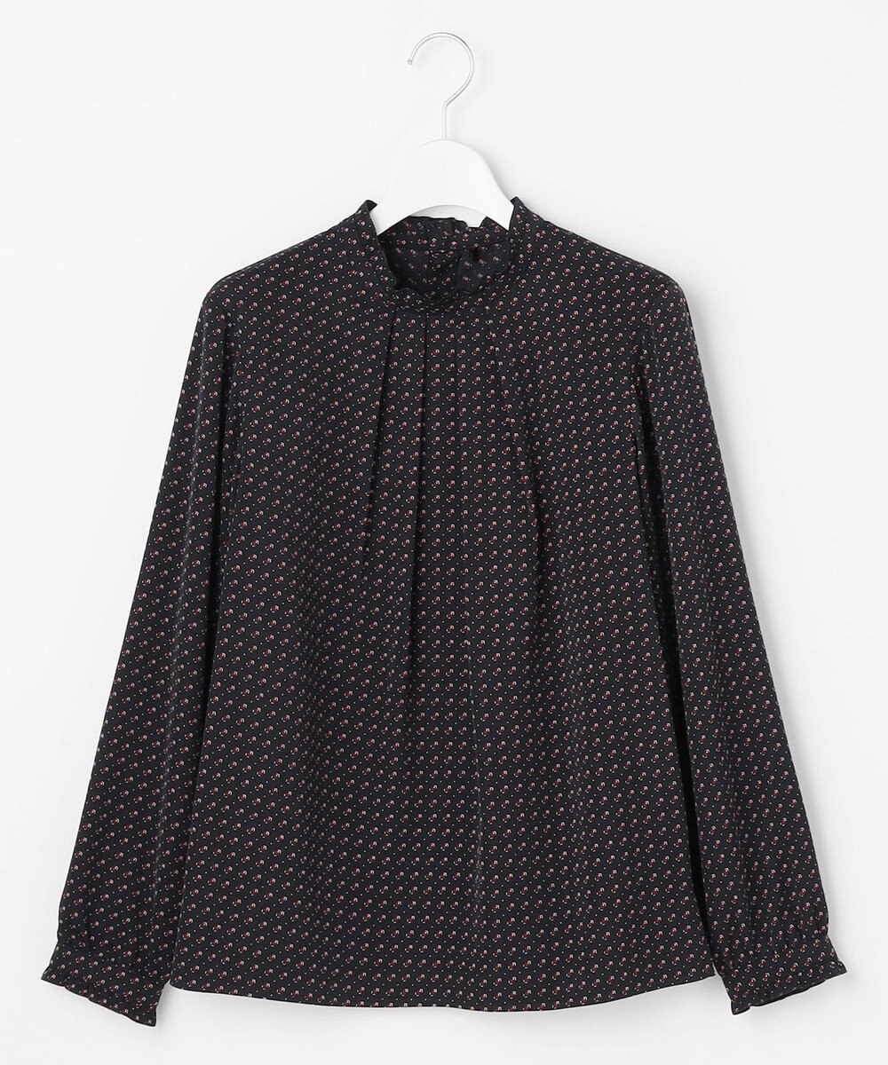 J.PRESS LADIES S スエード幾何プリント ブラウス 