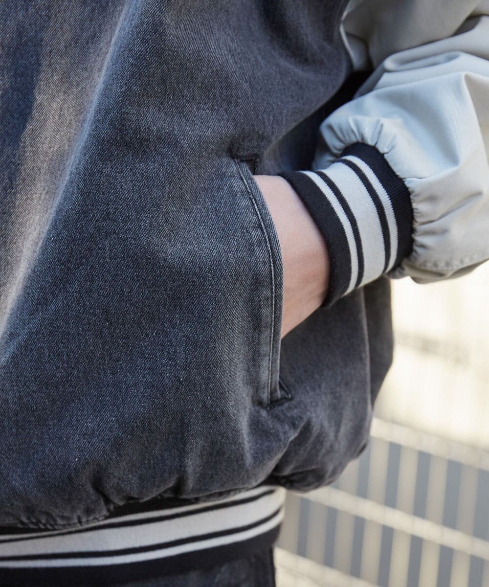 WEGO デニムスタジャン 