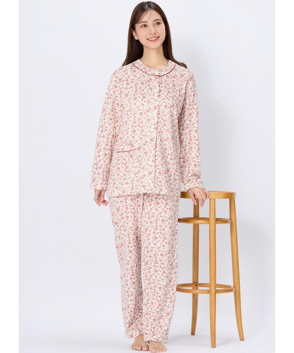 Wing パジャマ 綿100%(本体肌側) あったか 冬 長袖 長ズボン レディース EP6022 ウイング／ワコール 