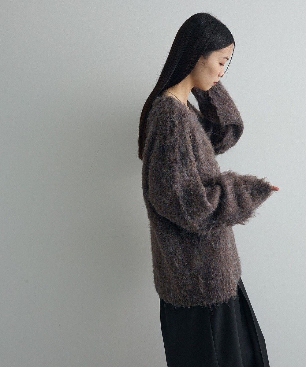 Green Parks 前後２ｗａｙキーネックシャギーニット 