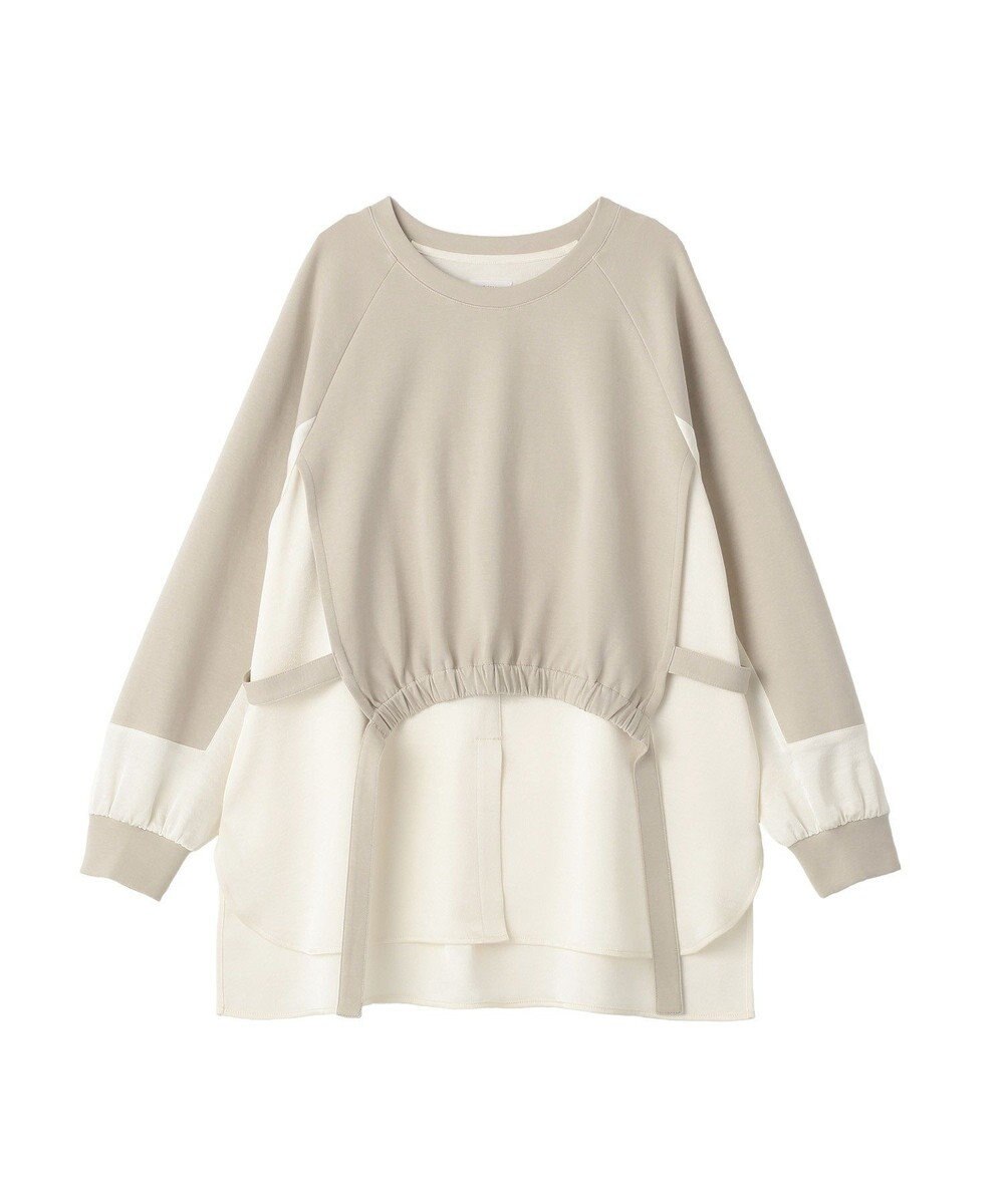 YECCA VECCA シャツレイヤードデザインプルオーバー 