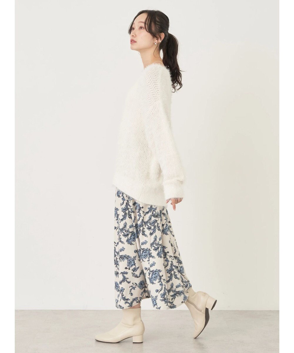 earth music&ecology ゆるモヘアライクレースニット 