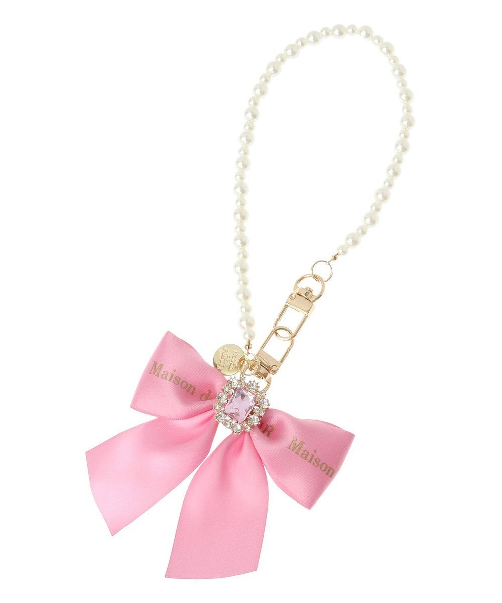 Maison de FLEUR EC限定ビジューリボンパールストラップ 