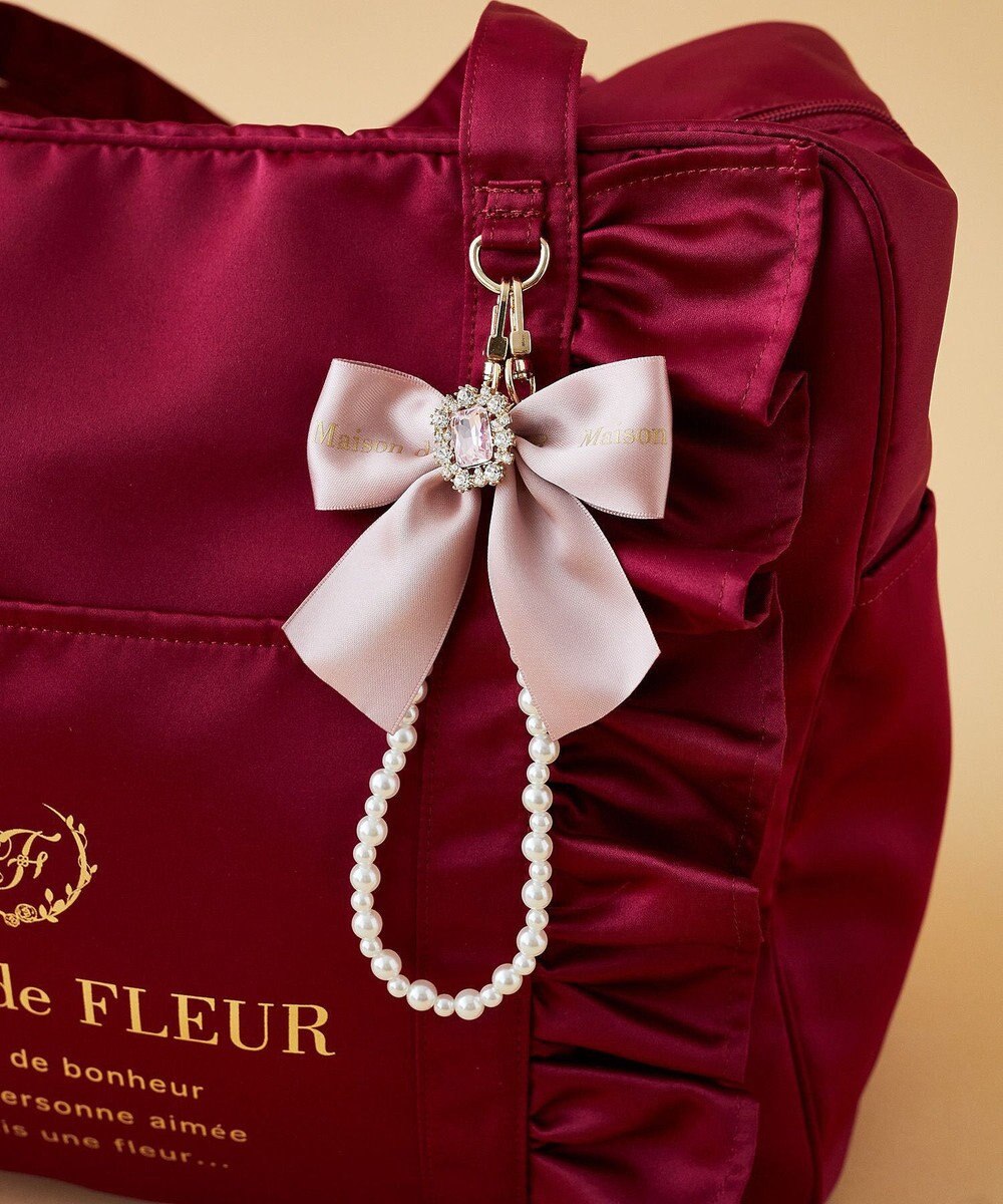 Maison de FLEUR EC限定ビジューリボンパールストラップ 