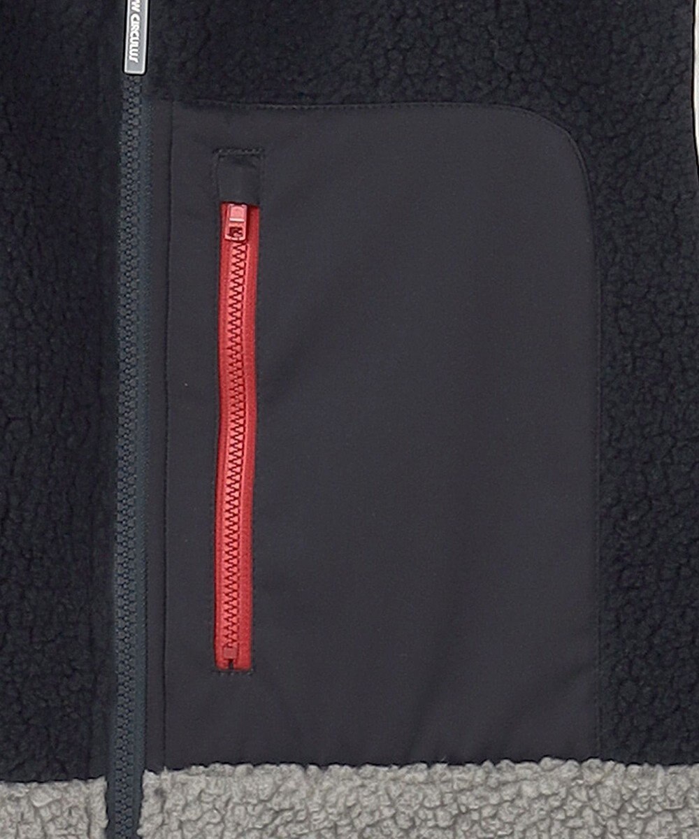 PW CIRCULUS 【MEN】【撥水/防風】ボア ジップアップ ベスト 