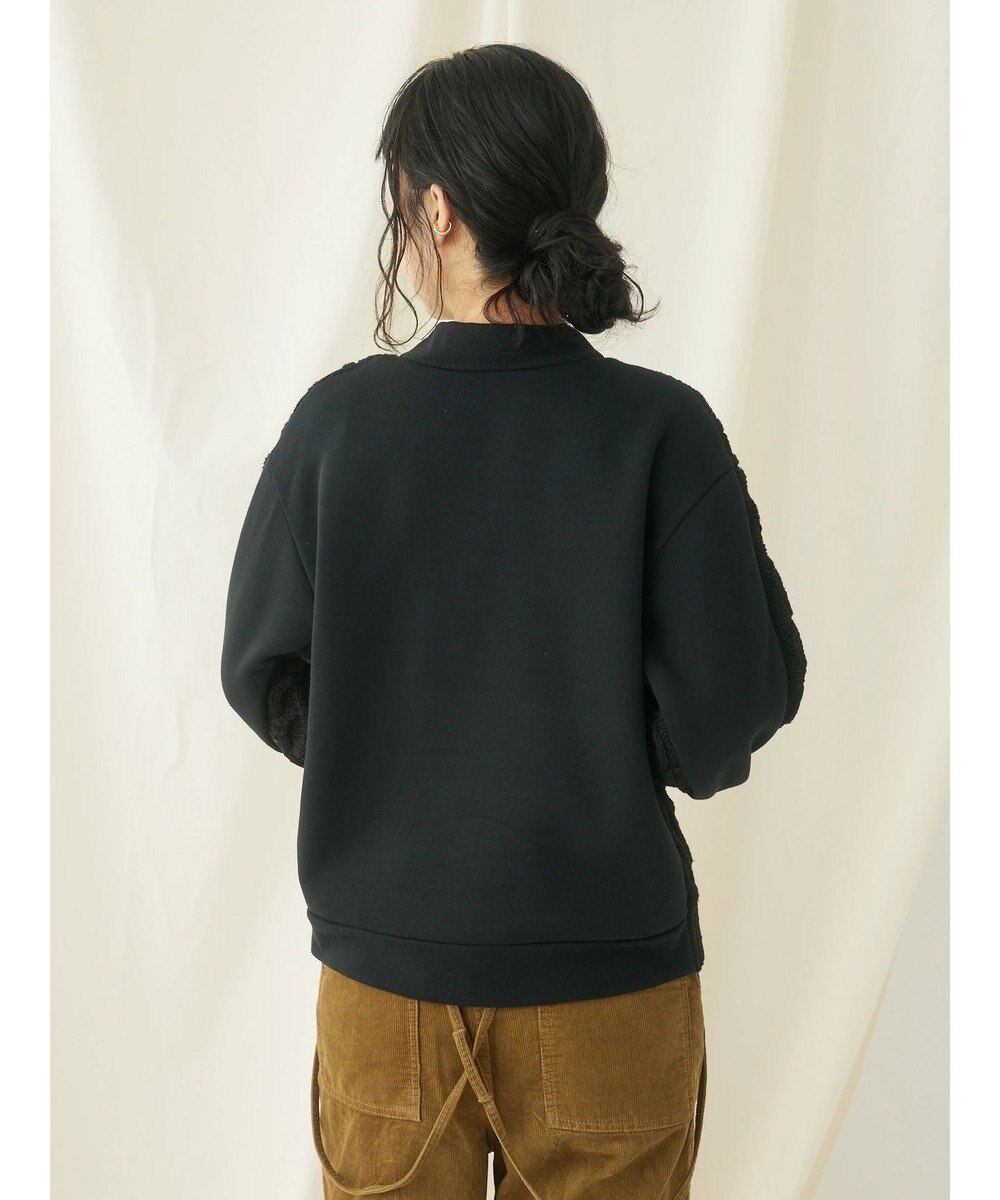 CRAFT STANDARD BOUTIQUE ケーブルニットドッキングスウェット 