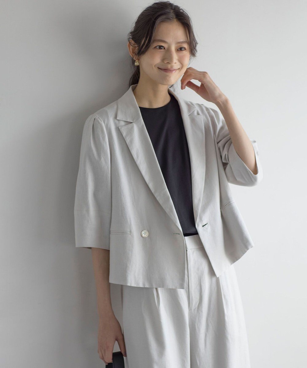 組曲 リネンレーヨン ジャケット 