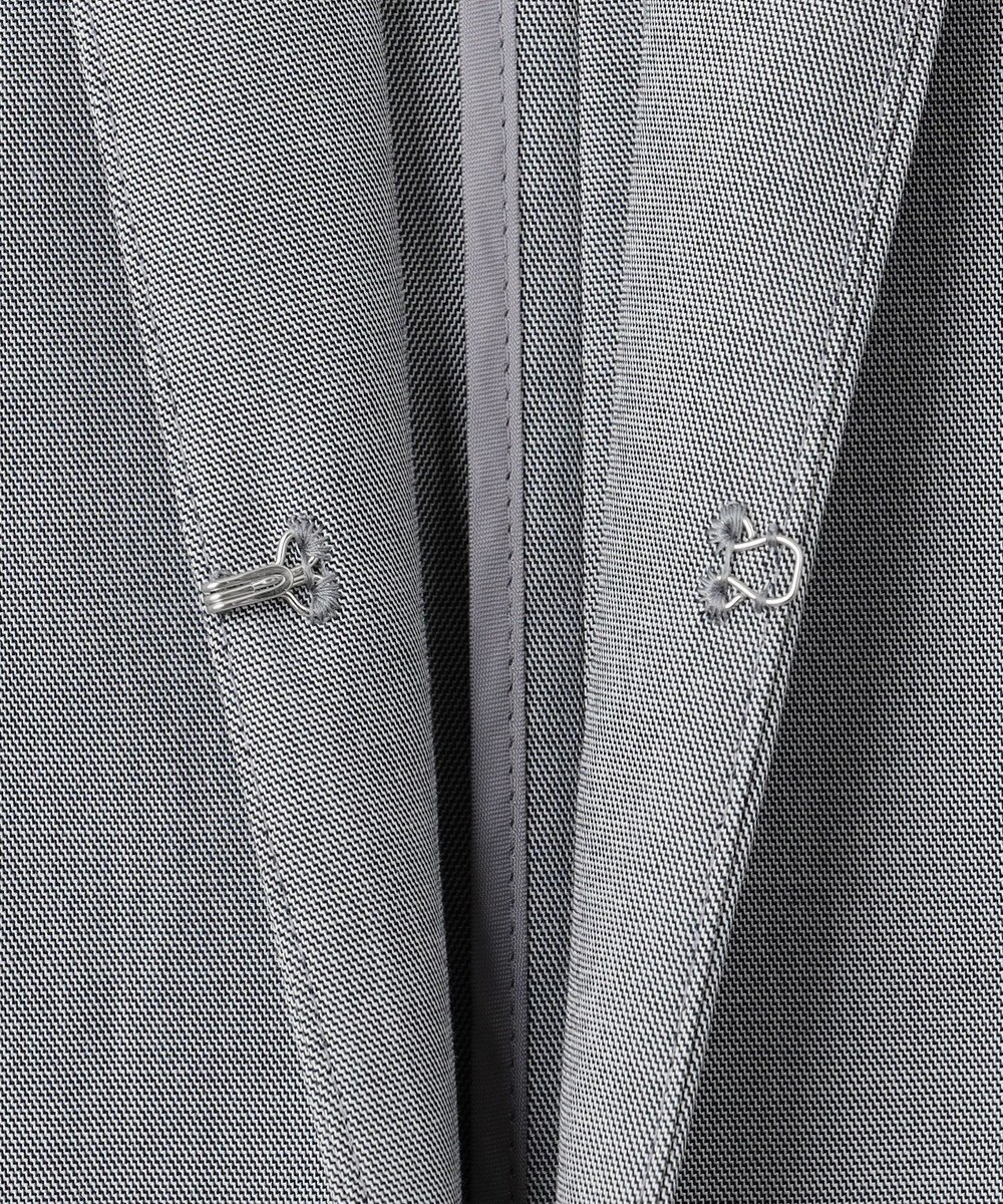 J.PRESS LADIES 【セットアップ対応・洗える・撥水】コットンFITTY ノーカラー ジャケット 