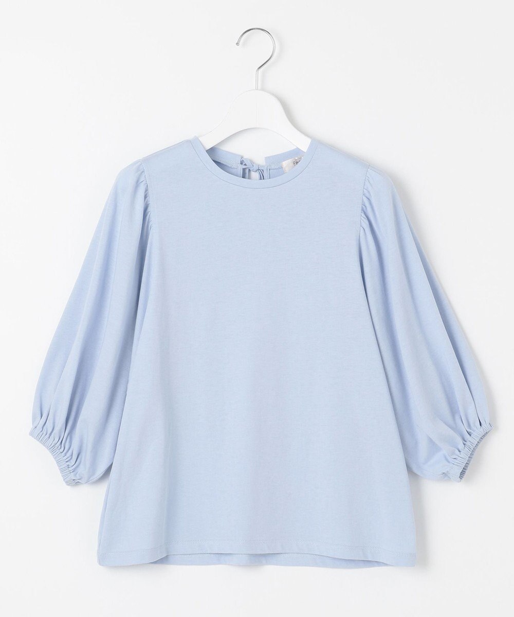 Feroux 【UVケア】バックリボンボリュームスリーブ Tシャツ 