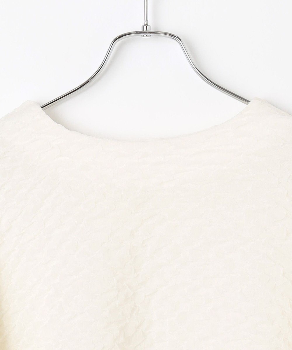 #Newans 【金子綾さんインスタライブご紹介アイテム】【洗える/セットアップ可能】ふくれジャガード パフスリーブブラウス 