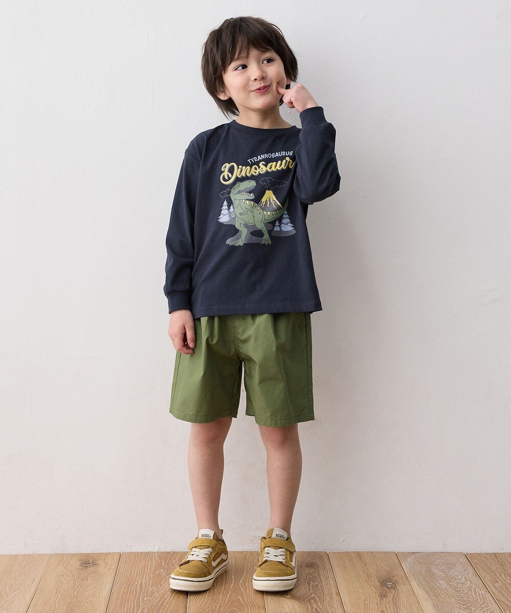 ANY KIDS 恐竜プリント 長袖Tシャツ 