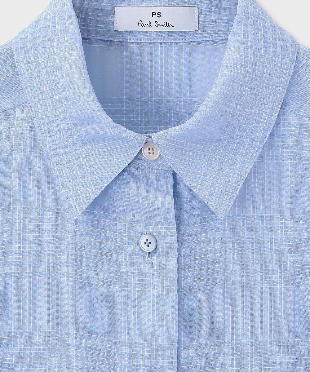 Paul Smith ワッシャーチェック シアー 長袖 シャツ 