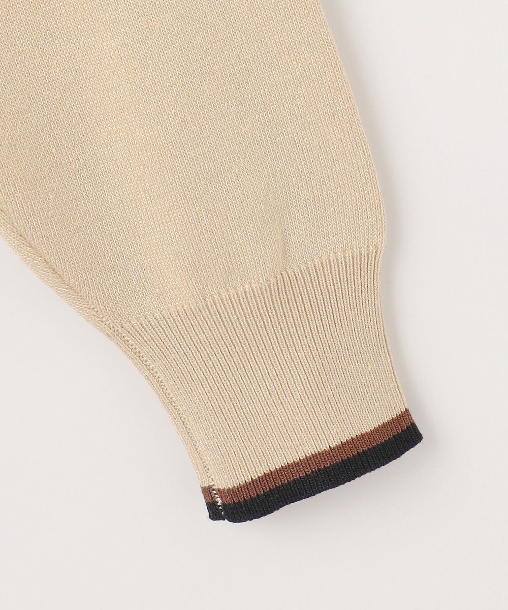 Feroux 【洗える】ニットドッキング ボウタイワンピース 