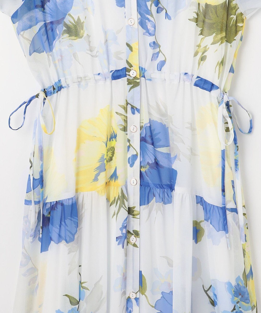 GRACE CONTINENTAL ビッグボタニカルシャツワンピース 