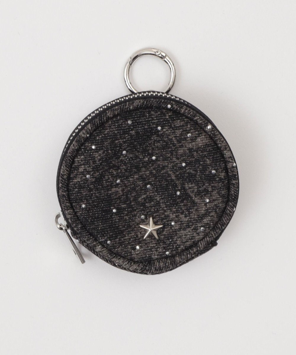 WEGO ワンポイントスタッズサークルポーチ 