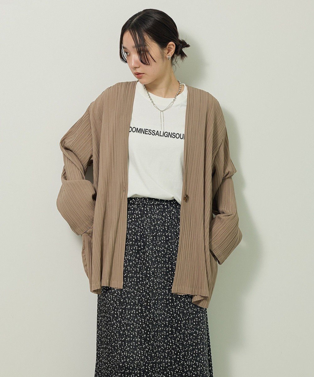 Green Parks ・ＥＬＥＮＣＡＲＥ　ＤＵＥ　プリーツノーカラージャケッ 