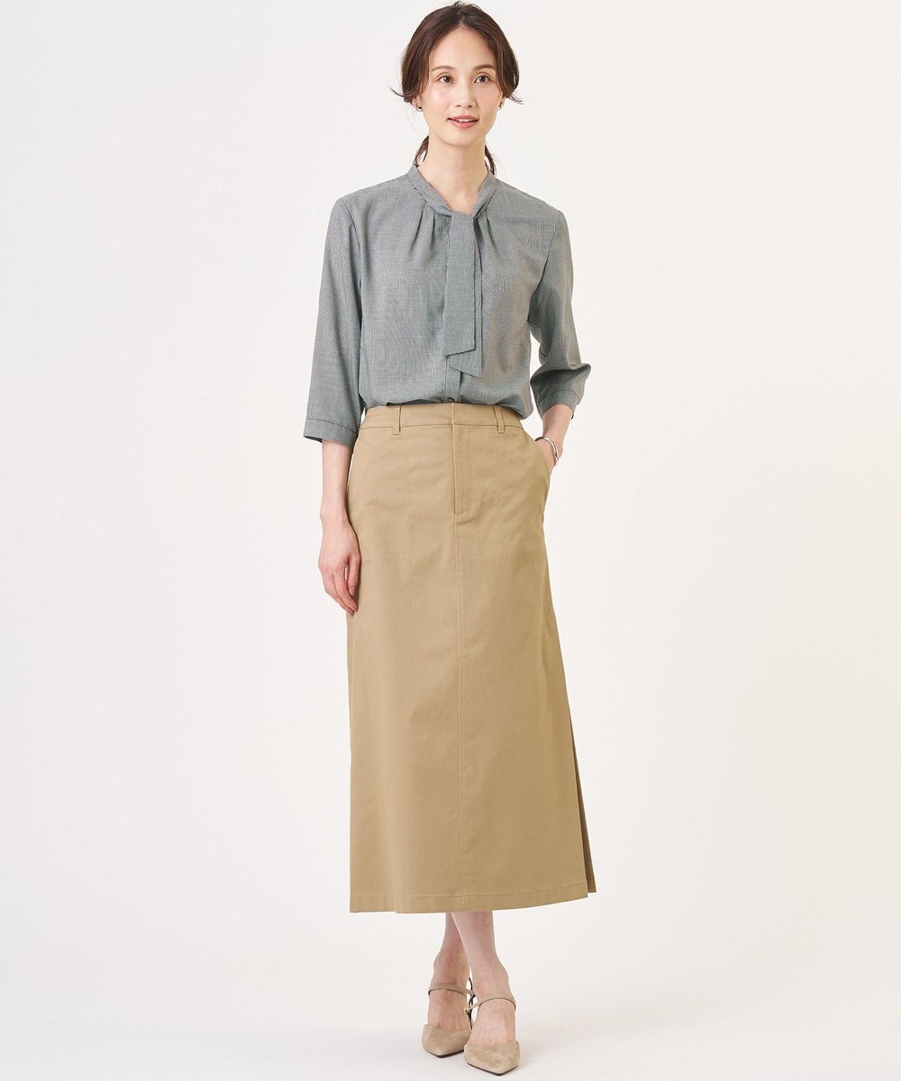 J.PRESS LADIES S 20チノストレッチ スカート 