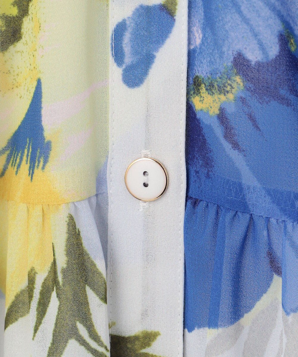 GRACE CONTINENTAL ビッグボタニカルシャツワンピース 